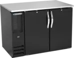 Beverage Air BB48HC-1-B Black 2 Solid Door Refrigerated Back Bar Storage Cabinet