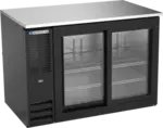 Beverage Air BB48HC-1-GS-B Black 2 Glass Door Refrigerated Back Bar Storage Cabinet