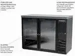 Beverage Air BB48HC-1-GS-F-PT-B-27 Refrigerated Pass-Thru Food Rated Back Bar