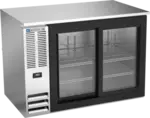 Beverage Air BB48HC-1-GS-S Black 2 Glass Door Refrigerated Back Bar Storage Cabinet