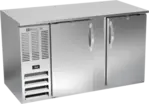 Beverage Air BB58HC-1-F-S Silver 2 Solid Door Refrigerated Back Bar Storage Cabinet