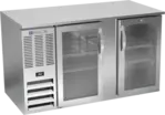 Beverage Air BB58HC-1-G-S Silver 2 Glass Door Refrigerated Back Bar Storage Cabinet