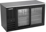 Beverage Air BB58HC-1-GS-B Black 2 Glass Door Refrigerated Back Bar Storage Cabinet