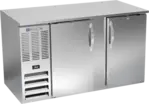 Beverage Air BB58HC-1-S Silver 2 Solid Door Refrigerated Back Bar Storage Cabinet
