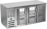 Beverage Air BB72HC-1-FG-PT-S Refrigerated Open Food Rated Back Bar Pass-Thru