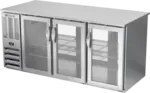 Beverage Air BB72HC-1-FG-PT-S Refrigerated Open Food Rated Back Bar Pass-Thru