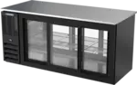 Beverage Air BB72HC-F-GS-PT-B Refrigerated Pass-Thru Back Bar Food Rated