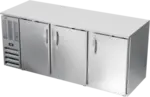 Beverage Air BB78HC-1-F-S Silver 3 Solid Door Refrigerated Back Bar Storage Cabinet