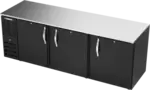 Beverage Air BB94HC-1-B Black 3 Solid Door Refrigerated Back Bar Storage Cabinet