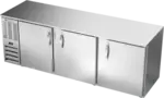 Beverage Air BB94HC-1-S Silver 3 Solid Door Refrigerated Back Bar Storage Cabinet