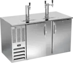 Beverage Air DD58HC-1-S 3 Taps 1/2 Barrel Draft Beer Cooler - Stainless Steel, 3 Kegs Capacity