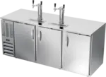 Beverage Air DD78HC-1-S 4 Taps 1/2 Barrel Draft Beer Cooler - Stainless Steel, 4 Kegs Capacity