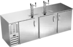 Beverage Air DD94HC-1-S 4 Taps 1/2 Barrel Draft Beer Cooler - Stainless Steel, 5 Kegs Capacity