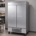 Beverage Air HBR49HC-1 52'' 46.15 cu. ft. Bottom Mounted 2 Section Solid Door Reach-In Refrigerator
