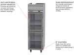 Beverage Air HF1HC-1HG 26'' 21.06 cu. ft. Top Mounted 1 Section Glass Half Door Stainless Steel and Aluminum Reach-In Freezer