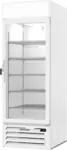Beverage Air MMF23HC-1-W-IQ 29.5'' 22.5 cu. ft. 1 Section White Glass Door Merchandiser Freezer