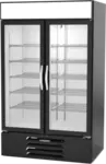 Beverage Air MMF44HC-1-B-IQ 47.00'' 44.0 cu. ft. 2 Section Black Glass Door Merchandiser Freezer