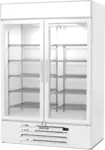 Beverage Air MMF49HC-1-W-IQ 52.00'' 46.1 cu. ft. 2 Section White Glass Door Merchandiser Freezer
