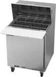 Beverage Air SPE27HC-12M-B 27'' 1 Door Counter Height Mega Top Refrigerated Sandwich / Salad Prep Table