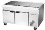 Beverage Air SPE60HC-32M-PT Dual Side Mega Top Refrigerated Counter
