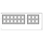 Beverage Air SPED72HC-18C-2 72'' 2 Door 2 Drawer Counter Height Refrigerated Sandwich / Salad Prep Table with Cutting Top