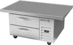 Beverage Air WTFCS36HC-48 48" 2 Drawer Freezer Base, Stainless Steel and Aluminum with Marine Edge Top - 115 Volts