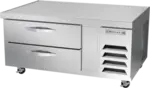 Beverage Air WTFCS48HC 48" 2 Drawer Freezer Base, Stainless Steel and Aluminum with Marine Edge Top - 115 Volts