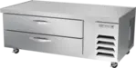 Beverage Air WTFCS60HC 60" 2 Drawer Freezer Base, Stainless Steel and Aluminum with Marine Edge Top - 115 Volts