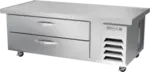 Beverage Air WTFCS60HC-64 64" 2 Drawer Freezer Base, Stainless Steel and Aluminum with Marine Edge Top - 115 Volts