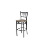 BFM 2090BKPR-SB Troy Barstool  slat back