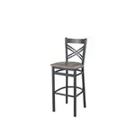 BFM 2130BFHR-SB Akrin Barstool  cross back