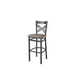 BFM 2130BKPR-SB Akrin Barstool  cross back