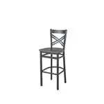 BFM 2130BRCR-SB Akrin Back Barstool  cross back