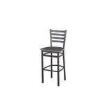BFM 2160BRCR-SB Lima Barstool  ladder back