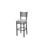 BFM 2161BAWR-SB Polk Barstool  perforated back