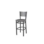 BFM 2161BCSR-SB Polk Barstool  perforated back