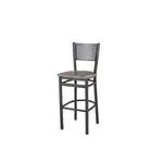 BFM 2161BFHR-SB Polk Barstool  perforated back