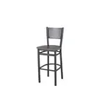 BFM 2161BRCR-SB Polk Barstool  perforated back