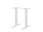 BFM LP-0024SQWH Uptown Table Base Set,  dining height,  24" x 24" end base