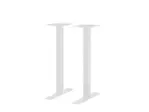 BFM LP-0024SQWHT Uptown Table Base Set,  bar height,  24" x 24" end base