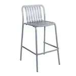 BFM PHKWBS-SG Key West Stacking Bar Stool  vertical slat design