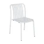 BFM PHKWSC-WH Key West Stacking Side Chair  vertical slat design