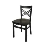 BFM Seating 2130C-SB W Akrin Side Chair