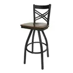 BFM Seating 2130S-SB ASH Akrin Swivel Barstool