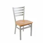 BFM Seating 2160C-SM W Lima Side Chair