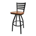 BFM Seating 2160S-SB W Lima Swivel Barstool