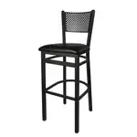 BFM Seating 2161B-SB GR2 Polk Barstool