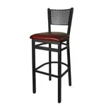 BFM Seating 2161B-SB GR3 Polk Barstool