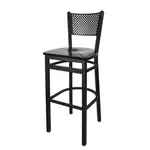 BFM Seating 2161B-SB W Polk Barstool