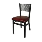 BFM Seating 2161C-SB GR3 Polk Side Chair